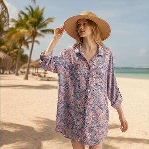 Lilly Pulitzer Vibrant Paisley Swim Cover-Up